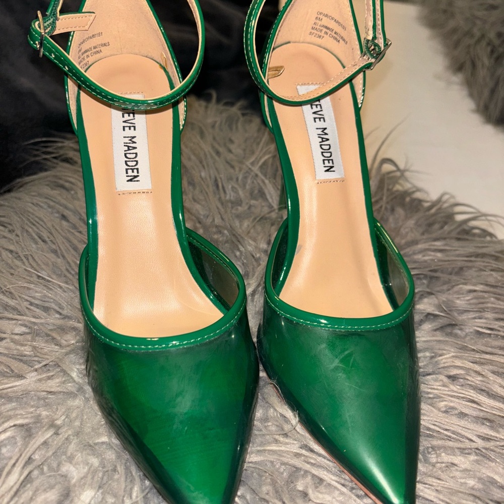 O.B.O Steve Madden Green Women's Heels